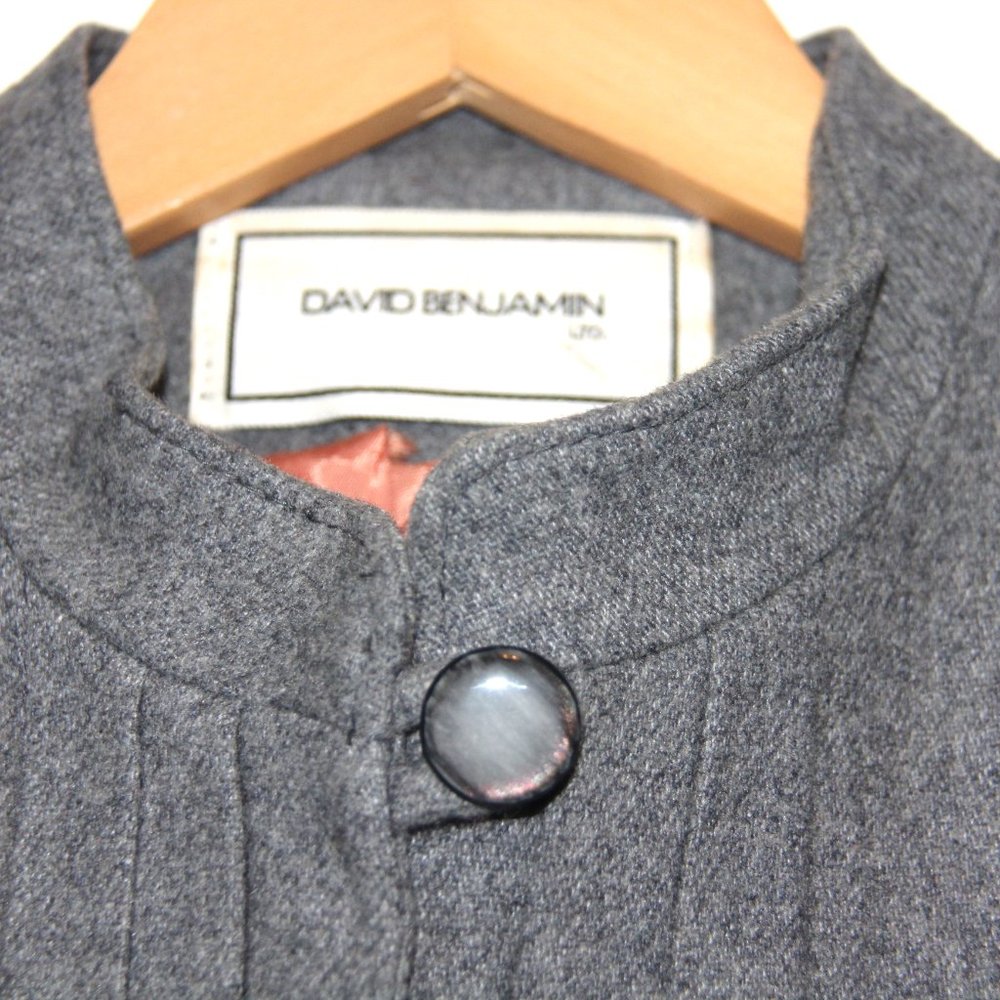 Vintage David Benjamin Grey Cropped Jacket - image 5